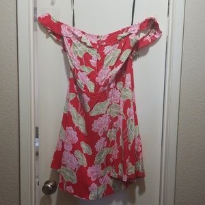 Red off shoulder dress 2xl